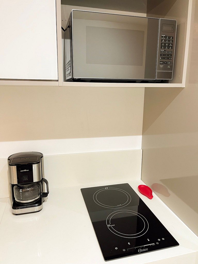 Estudio novíssimo + piscina panorâmica!