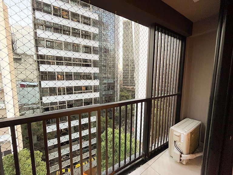 Estudio novíssimo + piscina panorâmica!