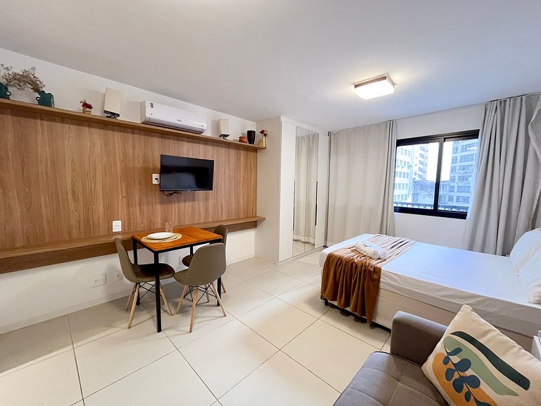 Super Novinho Studio+WiFi+Piscina Aquecida