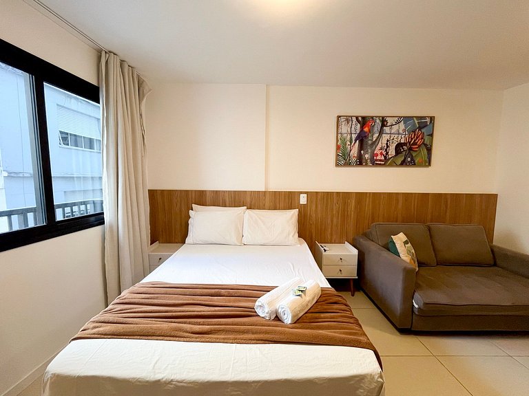 Super Novinho Studio+WiFi+Piscina Aquecida