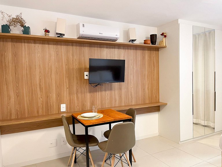 Super Novinho Studio+WiFi+Piscina Aquecida