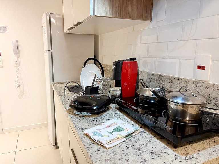 Super Novinho Studio+WiFi+Piscina Aquecida