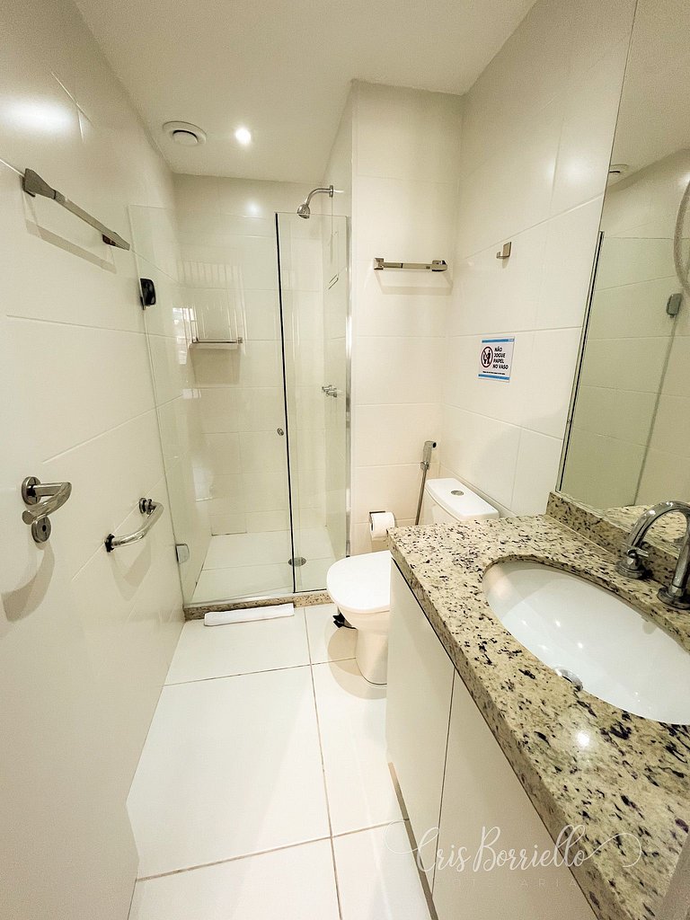 Studio equipado completo + Piscina aquecida