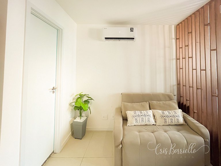 Studio equipado completo + Piscina aquecida