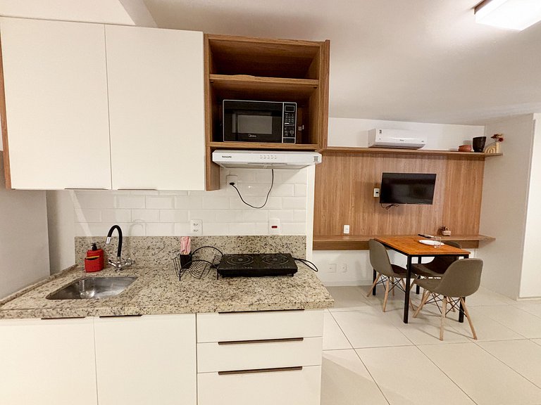 Super Novinho Studio+WiFi+Piscina Aquecida