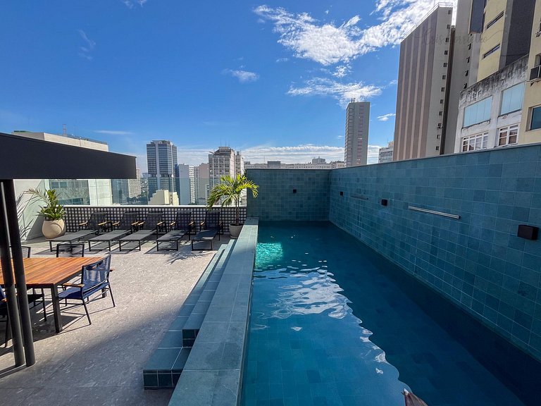 Apartamento com piscina no Centro Histórico Rio