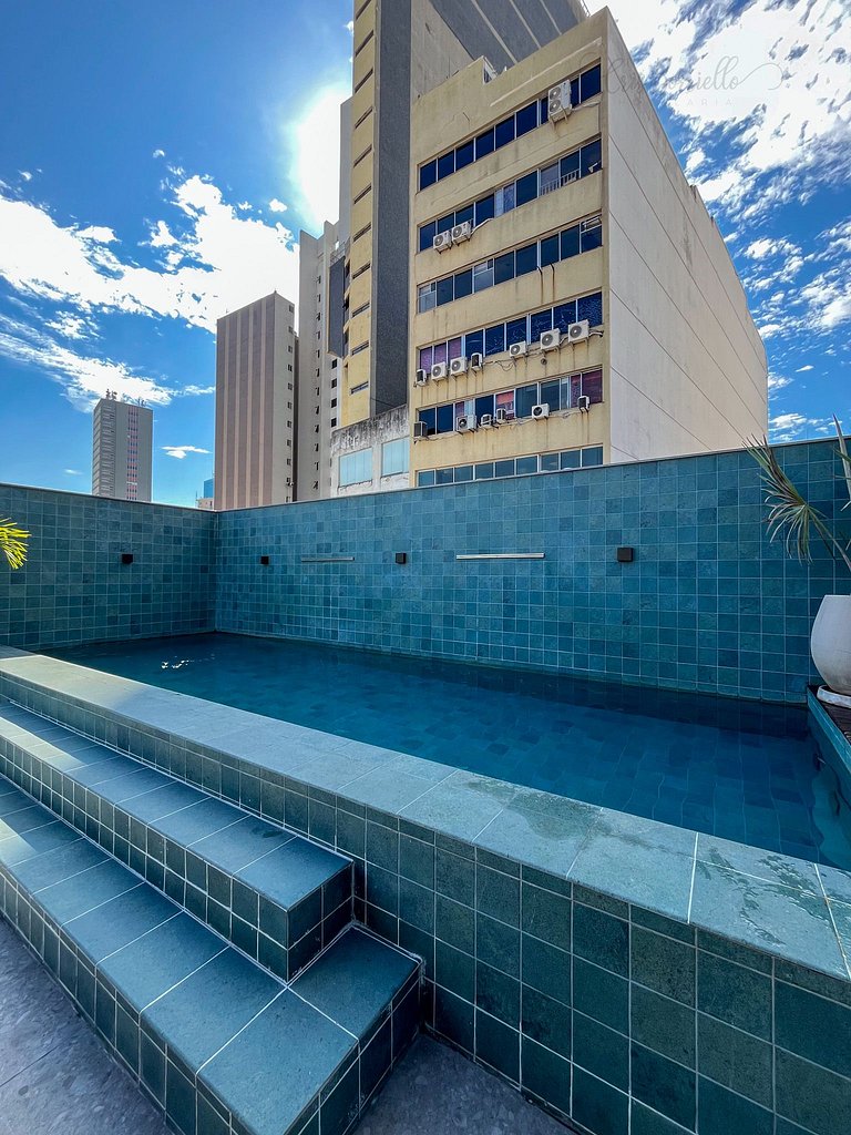 Studio perto da Colombo com piscina e vista