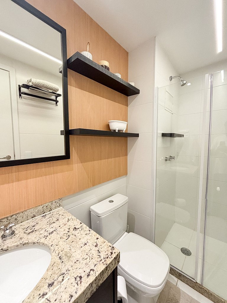 Super studio com piscina aquecida