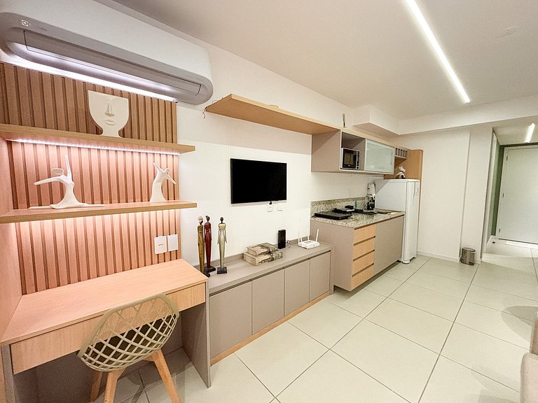 Super studio com piscina aquecida