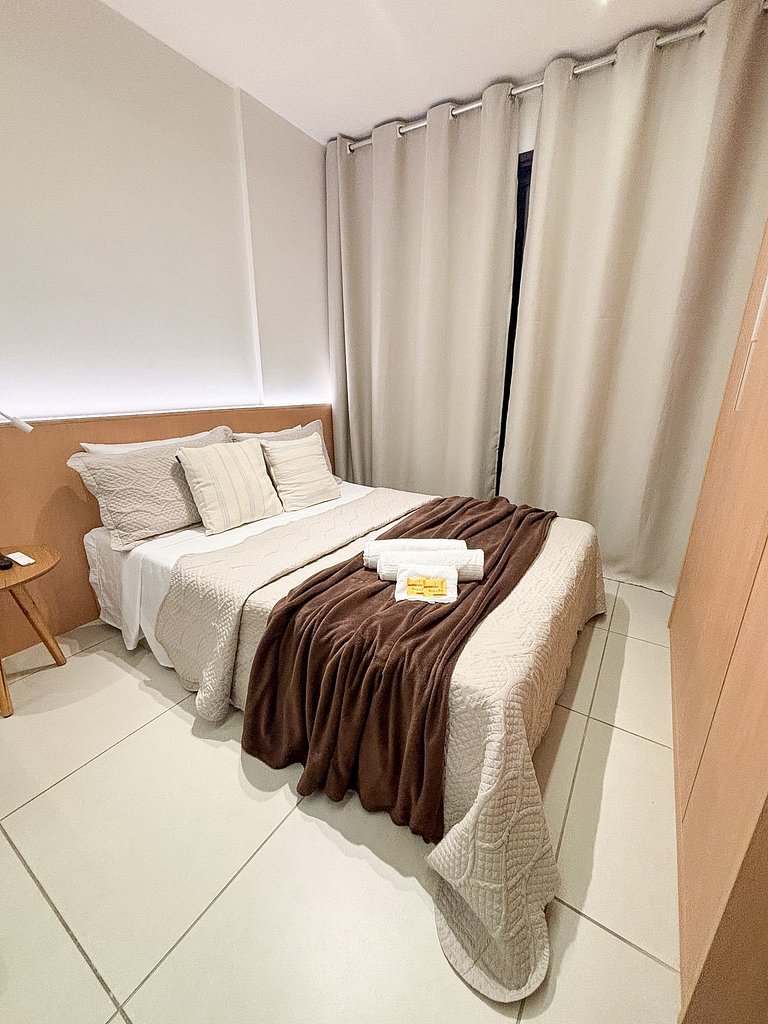 Super studio com piscina aquecida