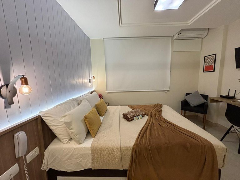 Melhor Novo Preço-Studio Central Luxo+Piscina+WiFi