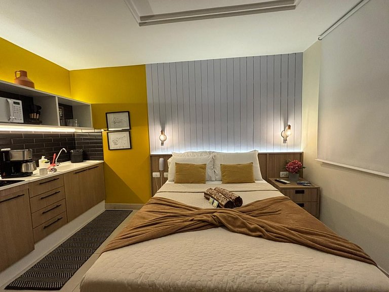 Melhor Novo Preço-Studio Central Luxo+Piscina+WiFi