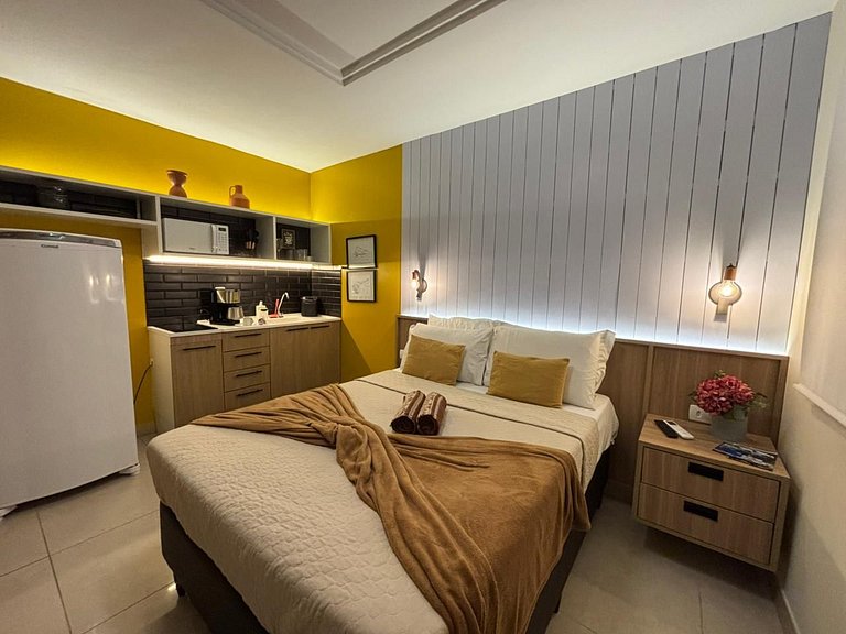 Melhor Novo Preço-Studio Central Luxo+Piscina+WiFi